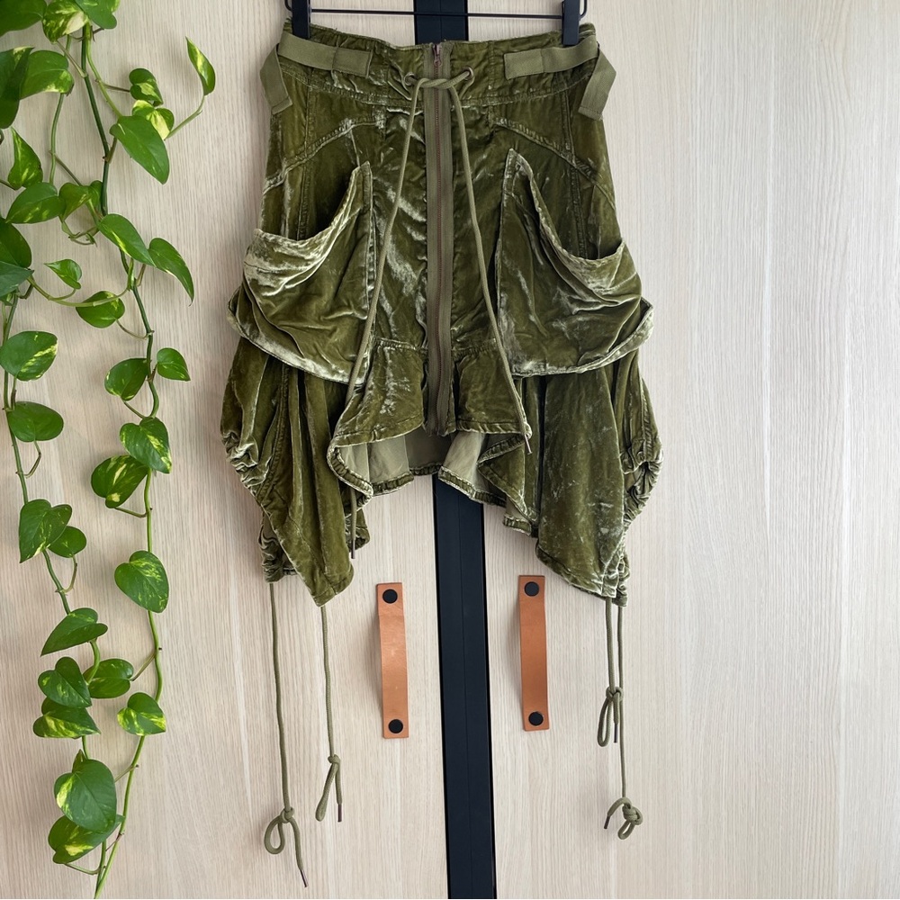 Free People Velvet Skirt